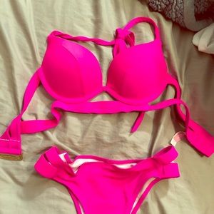 Hot Pink VS Victoria’s Secret bikini set